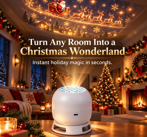 Christmas Projection Night Light, LED Holiday Projector Light Transform Room for Xmas Decoration