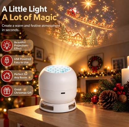 Christmas Projection Night Light, LED Holiday Projector Light Transform Room for Xmas Decoration